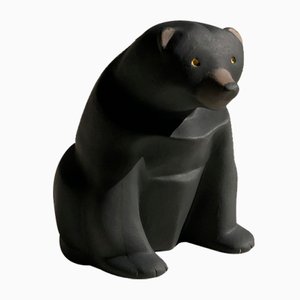 Ceramic Black Bear by Daniele Nannini