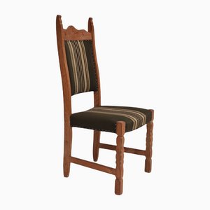 Dänische Eichenholz Esszimmerstühle mit hoher Rückenlehne im Stil von Henning Kjærnulf, 1960er