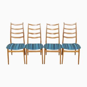 Turquoise Dining Chairs, 1960s, Set of 4