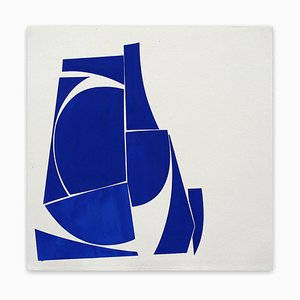 Joanne Freeman, Covers 24 Blue D Summer, 2016, Gouache on Handmade Khadi Paper