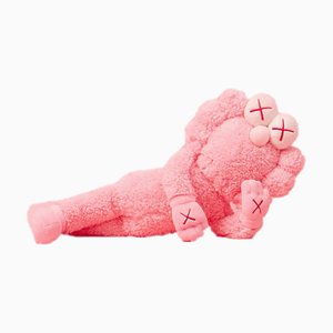 Sculpture BFF en Peluche Rose de Kaws, 2019