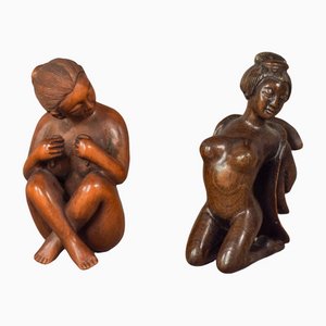 Figurines Netsuke, Japon, Set de 2