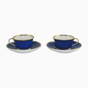 Mid 19th-Century Cup & Saucer from KPM Berlin, Set of 2