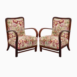 French Art Deco Armchairs, 1920s, Set of 2