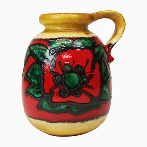 Large West German Ceramic Pottery Vase or Jug, 1960s