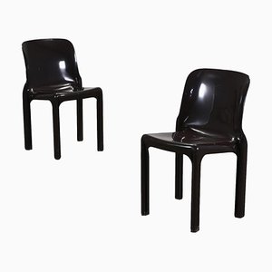 Selene Stühle von Vico Magistretti für Artemide, 2er Set
