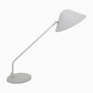 Lampe de Bureau en Métal Blanc par Hala Zeist, Pays-Bas, 1970s