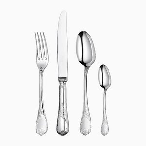 Marly Silver-Plated Flatware from Christofle, Set of 72