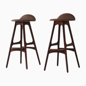 Barstools by Erik Buch for O. D. Møbler, 1960s, Set of 2
