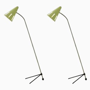 Sun Series Floor Lamps by H. Busquet for Hala, Set of 2