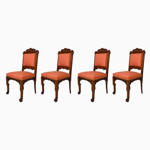 French Japanese Style Chairs by Gabriel Viardot, 1880s, Set of 4