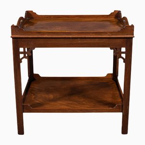 English Chippendale Revival Afternoon Tea Stand or Serving Tray Table