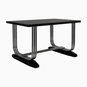 Mesa de comedor de acero tubular de Pel, años 30