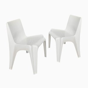 Set of German Stackable Fiberglass BA 1171 Chairs by Helmut Bätzner for Bofinger, 1960s