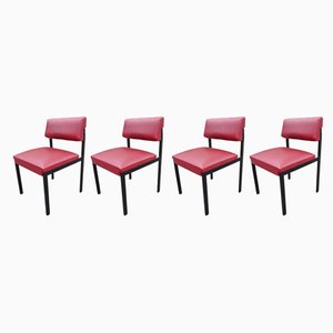 Belgian Model Rudi Chairs by Pierre Guariche for Meurop, Set of 4