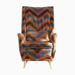 Wing Chair from I. S. A. Bergamo, Italy, 1950s