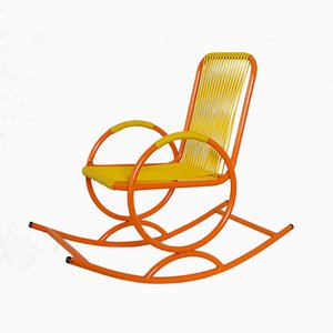 Italian Orange Children's Rocking Chair