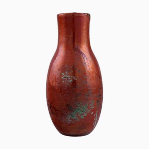 Vase aus glasiertem Steingut, Mitte 20. Jh