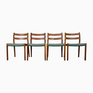 Mid-Century Chairs in Teak by Niels O. Möller for J. L. Møllers, 1960s, Set of 4