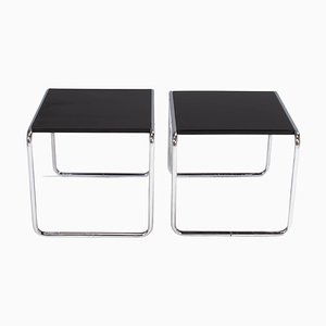 Black Laccio Side Tables by Marcel Breuer for Knoll, Set of 2