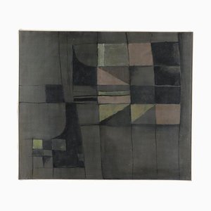 Libico Maraja, Composition Abstraite, 1970s, Huile sur Toile, Encadré