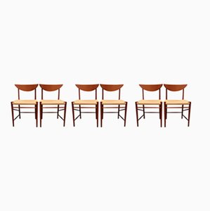 Model 316 Dining Chairs by White & Mølgaard-Nielsen for Søborg Møbelfabrik, Set of 6