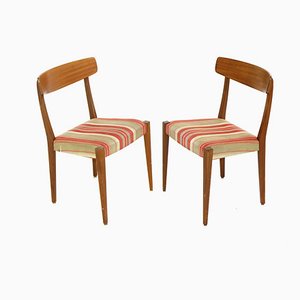 Chaises en Suède de Skaraborgs Furniture Industry, 1960s, Set de 2