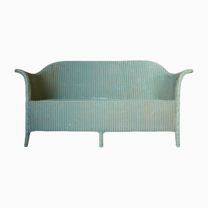Early to Mid 20th Century Green Lloyd Loom Lusty Sofa with Makers Mark