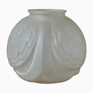 Art Deco Vase aus Pressglas