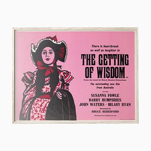 Póster de la película The Getting of Wisdom Academy Cinema London Quad de Strausfeld, Reino Unido, 1977