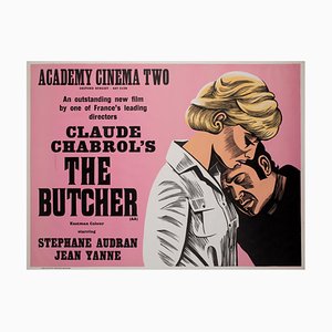Póster de la película The Butcher Academy Cinema London Quad de Strausfeld, Reino Unido, 1972