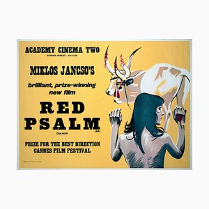 Red Psalm Academy Cinema London Quad Film Poster by Strausfeld, UK, 1973