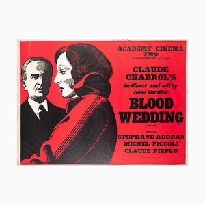 Blood Wedding Academy Cinema Quad Film Poster by Strausfeld, UK, 1973