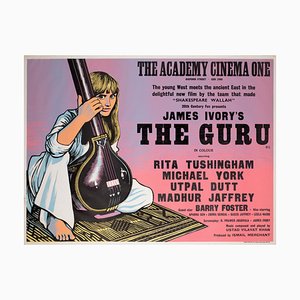 The Guru Academy Cinema Quad Filmplakat von Strausfeld, UK, 1969