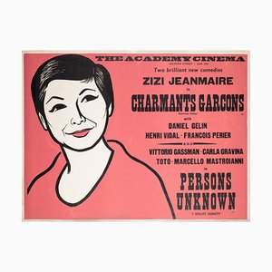 Charmants Garcons / Persons Unknown Academy Cinema Film Poster by Strausfeld, 1966