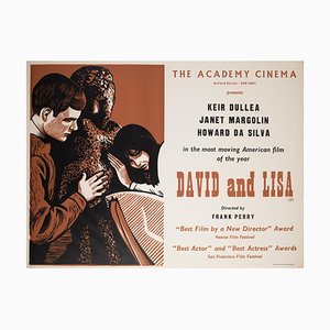 Póster de la película David and Lisa Academy Cinema Quad, Strausfeld, Reino Unido, 1963