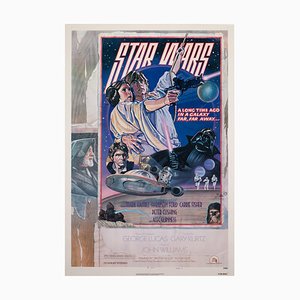 Star Wars 1 Sheet Style D Original Film Poster by Struzen, USA, 1977
