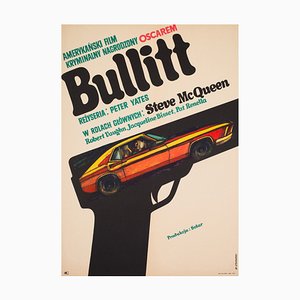 Polish Bullitt A1 Film Movie Poster by Stachurski, 1971