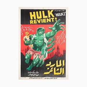 Affiche de Film Incroyable Hulk 2, Égypte, 1982