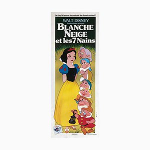 French Snow White and the Seven Dwarfs Door Panel Film Poster, 1983