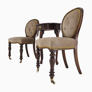 Antique Chairs and Table Set