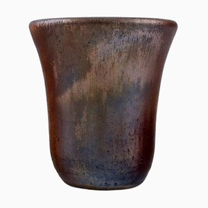Vase in Glazed Stoneware by Søren Kongstrand, Denmark, 1920s