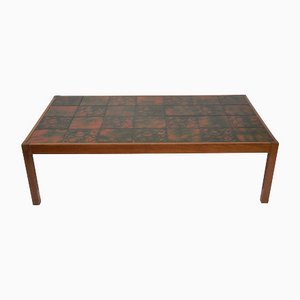 Large Ceramic Tile Topped Coffee Table, 1970s