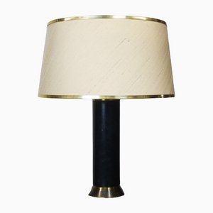 Mid-Century Black and Gold Table Lamp, 1950s