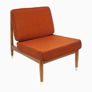 Schwedischer Niedriger Sessel aus Buche von Folke Ohlsson für Dux, 1960er