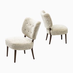 Swedish Modern Lounge Chairs, Set of 2