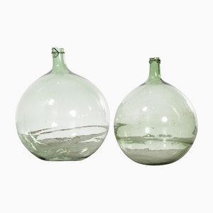 Vintage French Glass 957.4 Demijohn, Set of 2
