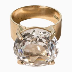 Gold and Rock Crystal Ring from Auran Kultaseppä Oy
