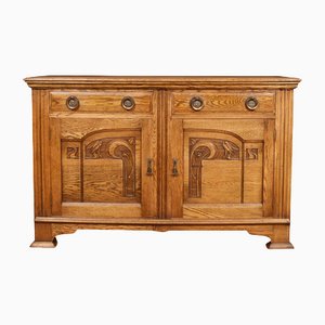 Art Nouveau Oak Sideboard