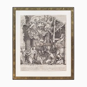 After Paolo Veronese, Giacomo Barri, The Adoration of the Shepherds, 1890s, Etching on Paper, Framed